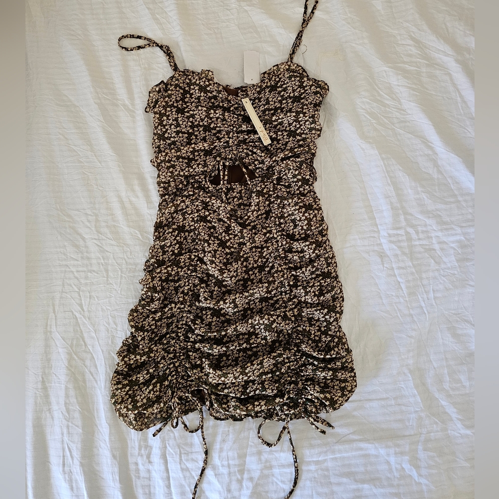 NWT Brown Floral Dress